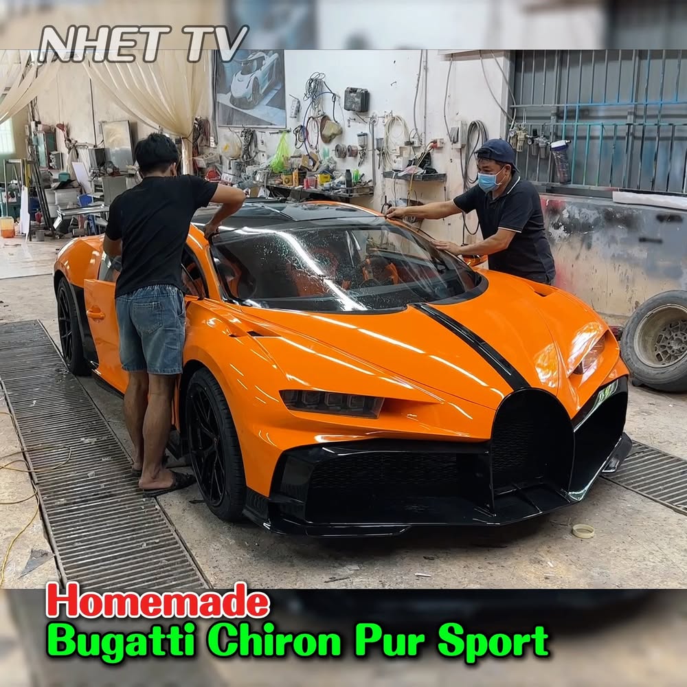 Facebook Reel: Bugatti Pur Sport hecho a mano en casa