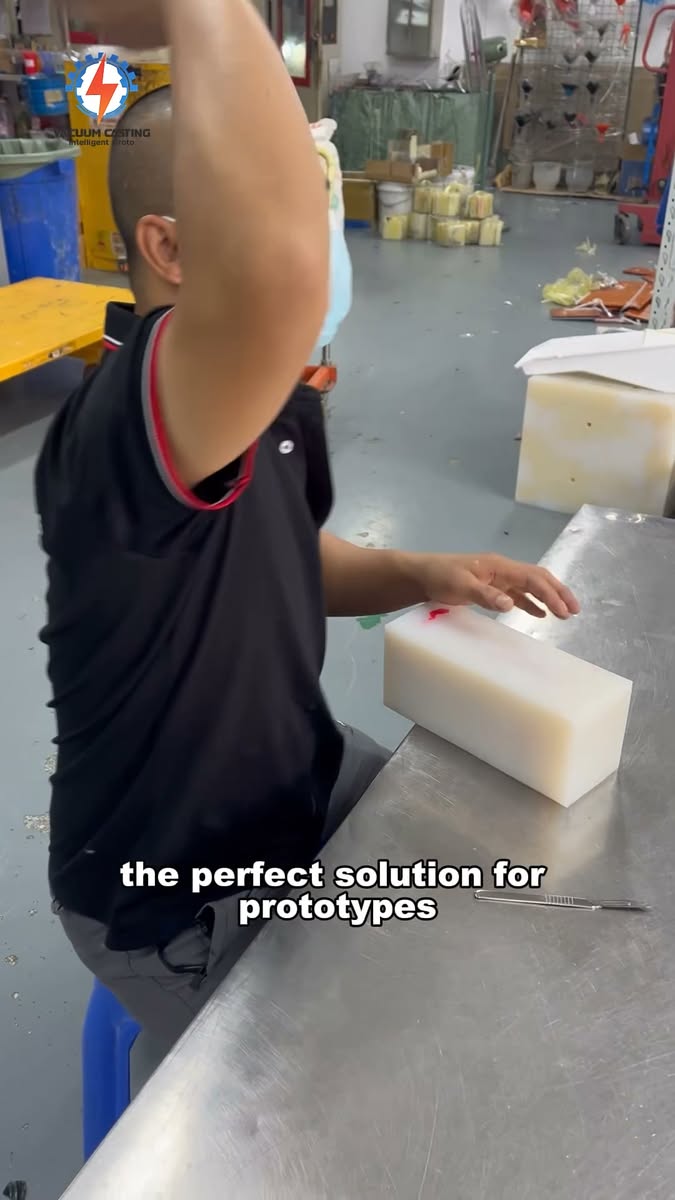 Facebook Reel: moldeo de silicona para colada de resina