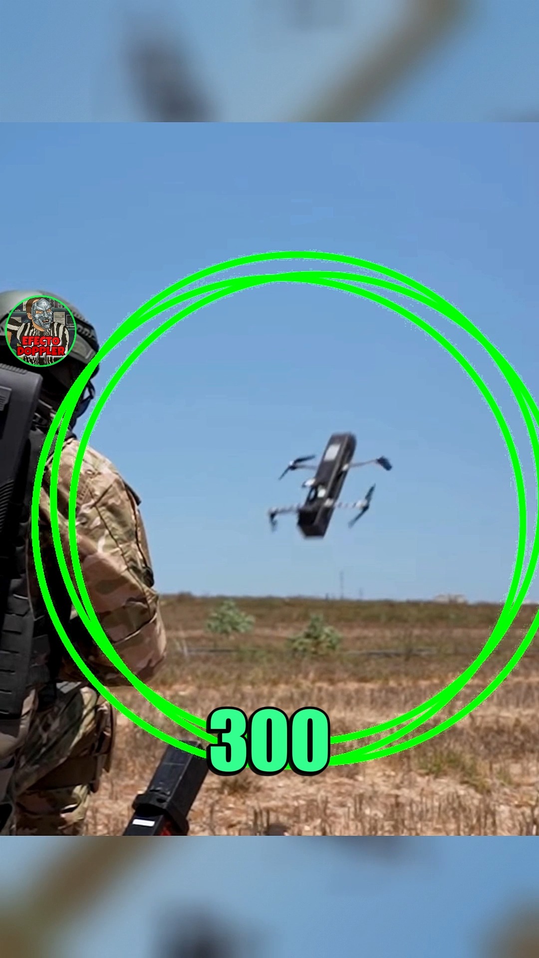 Facebook Reel: drones emergen directamente del suelo