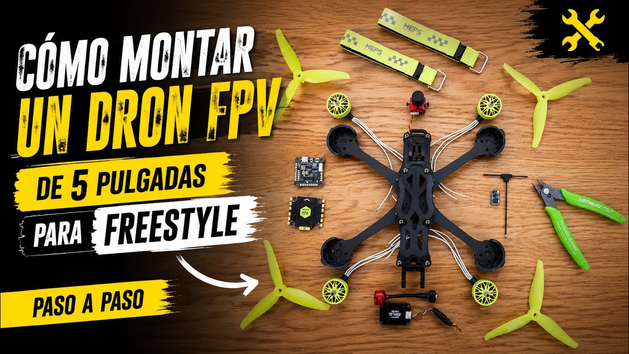 Video: 🔶Cómo MONTAR un dron FPV de 5" para FREESTYLE [ Analogico ] 🔶 Paso a paso