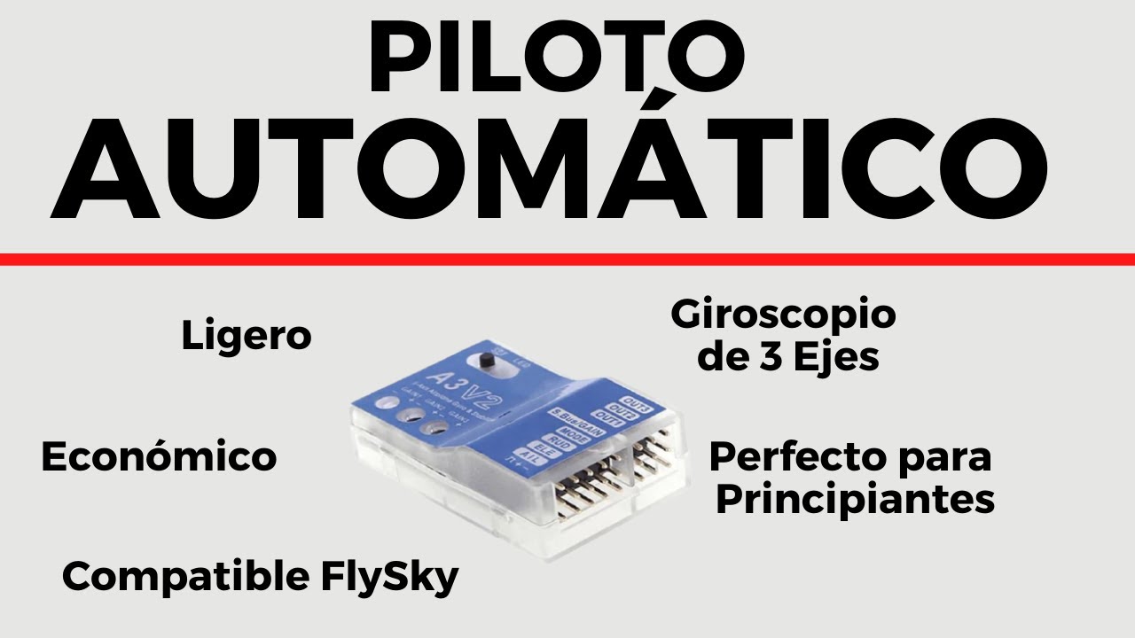 Video: Giroscopio para Avión RC | Piloto Automático | Aeromodelismo para Principiantes