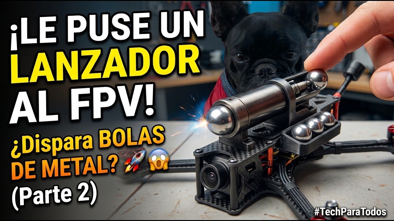 Video: ¿Un DRON FPV que lanza bolillas de metal? 😱 (Parte 2)