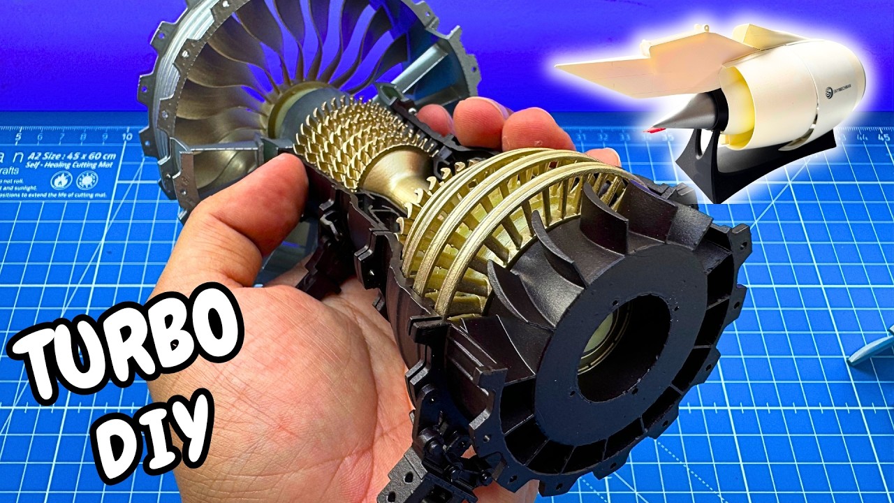 Video: Ensamble de Una Turbina de Avión en Miniatura | Engine DIY