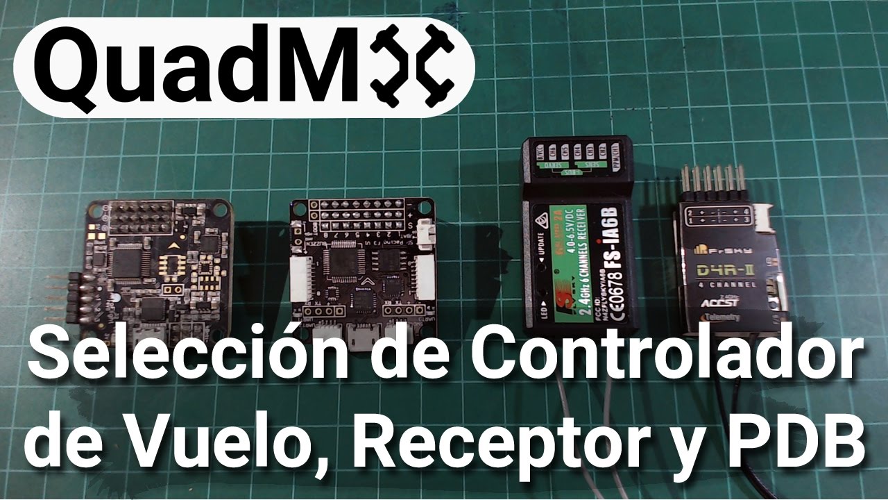 Video: Controlador de Vuelo, Receptor y PDB - Seleccion de piezas para Drone Parte 5/5 - Español