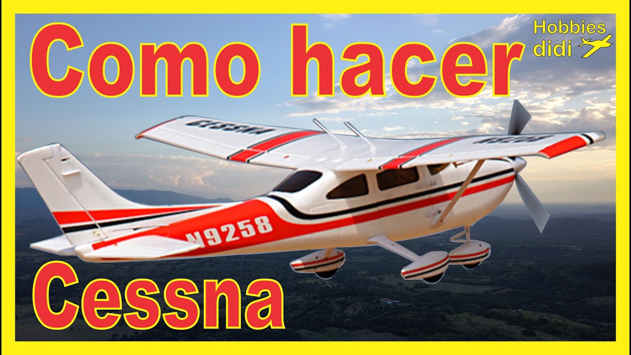 Video: 💡 Cessna 182/185 como hacerlo, FACIL,RAPIDO, ECONOMICO, how to build RC air plane, #aviation #d