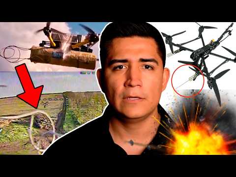 Por qué los drones FPV llevan alambres metálicos o resortes al frente