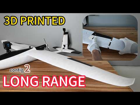 Video: Modular 3D Printed Fixed-Wing Drone Falcon Long-Range Config